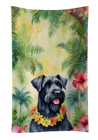 Giant Schnauzer Luau Kitchen Towel