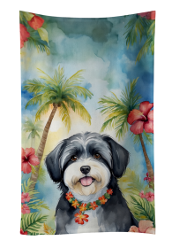 Havanese Luau Kitchen Towel