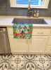 Irish Wolfhound Luau Kitchen Towel