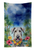 Irish Wolfhound Luau Kitchen Towel