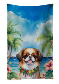 Japanese Chin Luau Kitchen Towel