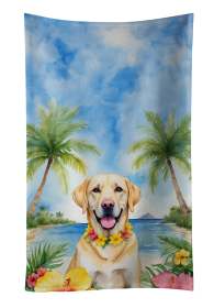 Labrador Retriever - Yellow - Luau Kitchen Towel