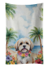 Lhasa Apso 1 Luau Kitchen Towel