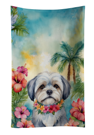 Lhasa Apso 2 Luau Kitchen Towel