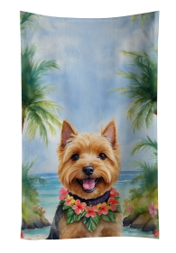 Norwich Terrier Luau Kitchen Towel