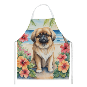 Pekingese Luau Apron