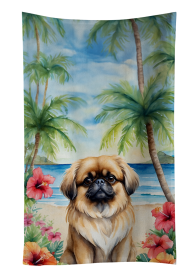 Pekingese Luau Kitchen Towel