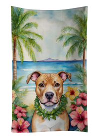 Pit Bull Terrier 2 Luau Kitchen Towel