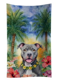 Pit Bull Terrier 3 Luau Kitchen Towel