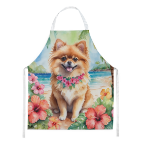 Pomeranian Luau Apron