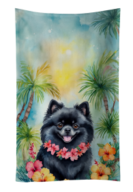 Pomeranian 2 Luau Kitchen Towel