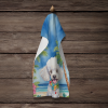 Poodle - White 2 -  Luau Kitchen Towel