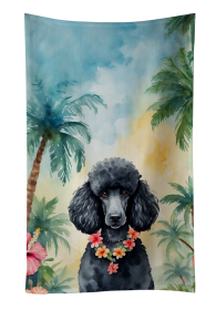 Poodle - Black 1 - Luau Kitchen Towel