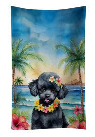 Poodle - Black 2 - Luau Kitchen Towel