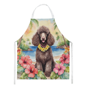 Poodle - Chocolate - Luau Apron