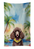 Poodle - Chocolate 1 - Luau Kitchen Towel