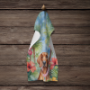 Redbone Coonhound Luau Kitchen Towel