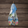 Scottish Deerhound Luau Kitchen Towel