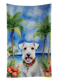 Sealyham Terrier Luau Kitchen Towel