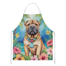 Shar Pei Luau Apron