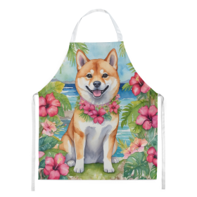 Shiba Inu Luau Apron