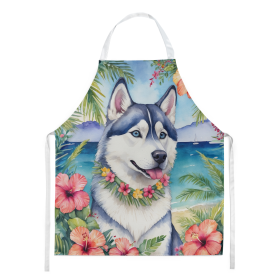 Siberian Husky Luau Apron