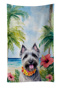 Skye Terrier Luau Kitchen Towel