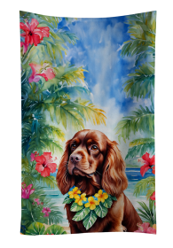 Sussex Spaniel Luau Kitchen Towel