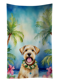 Soft Coated Wheaten Terrier Luau Kitchen Towel