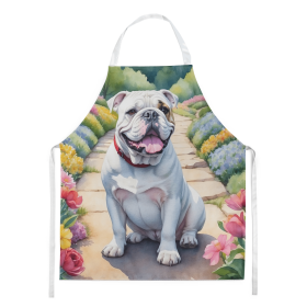 English Bulldog Spring Path Apron