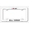 Bull Terrier Breed Metal License Plate Frame