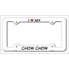 Chow Chow Breed Metal License Plate Frame