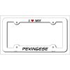 Pekingese Breed Metal License Plate Frame