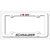 Schnauzer Breed Metal License Plate Frame