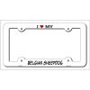 Belgian Sheepdog Breed Metal License Plate Frame