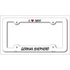 German Shepherd Breed Metal License Plate Frame