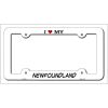 Newfoundland Breed Metal License Plate Frame