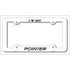 Pointer Breed Metal License Plate Frame