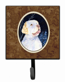 Clumber Spaniel Starry Night Dog Leash or Key Holder