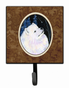 Samoyed Starry Night  Dog Leash or Key Holder