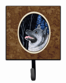 Norwegian Elkhound Starry Night Leash or Key Holder