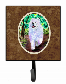 Samoyed 1 Starry Night  Dog Leash or Key Holder