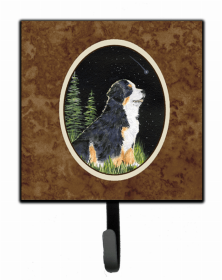 Bernese Mountain Dog 2 Starry Night Leash or Key Holder