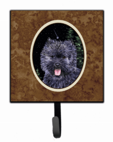 Cairn Terrier Starry Night Dog Leash or Key Holder