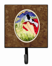 Japanese Chin Lady with her Dog Leash or Key Holder