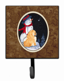 Chow Chow  with Snowman Leash or Key Holder