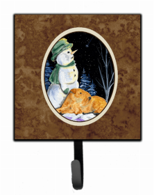 Lakeland Terrier with Snowman Leash or Key Holder