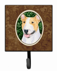 Bull Terrier 2 Dog Leash or Key Holder