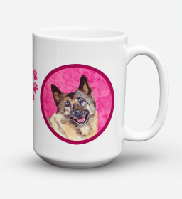 Norwegian Elkhound #2 Coffee Mug 15 oz