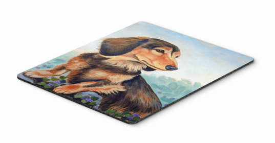 Dachshund 2 Dog Art Hot Pad or Trivet